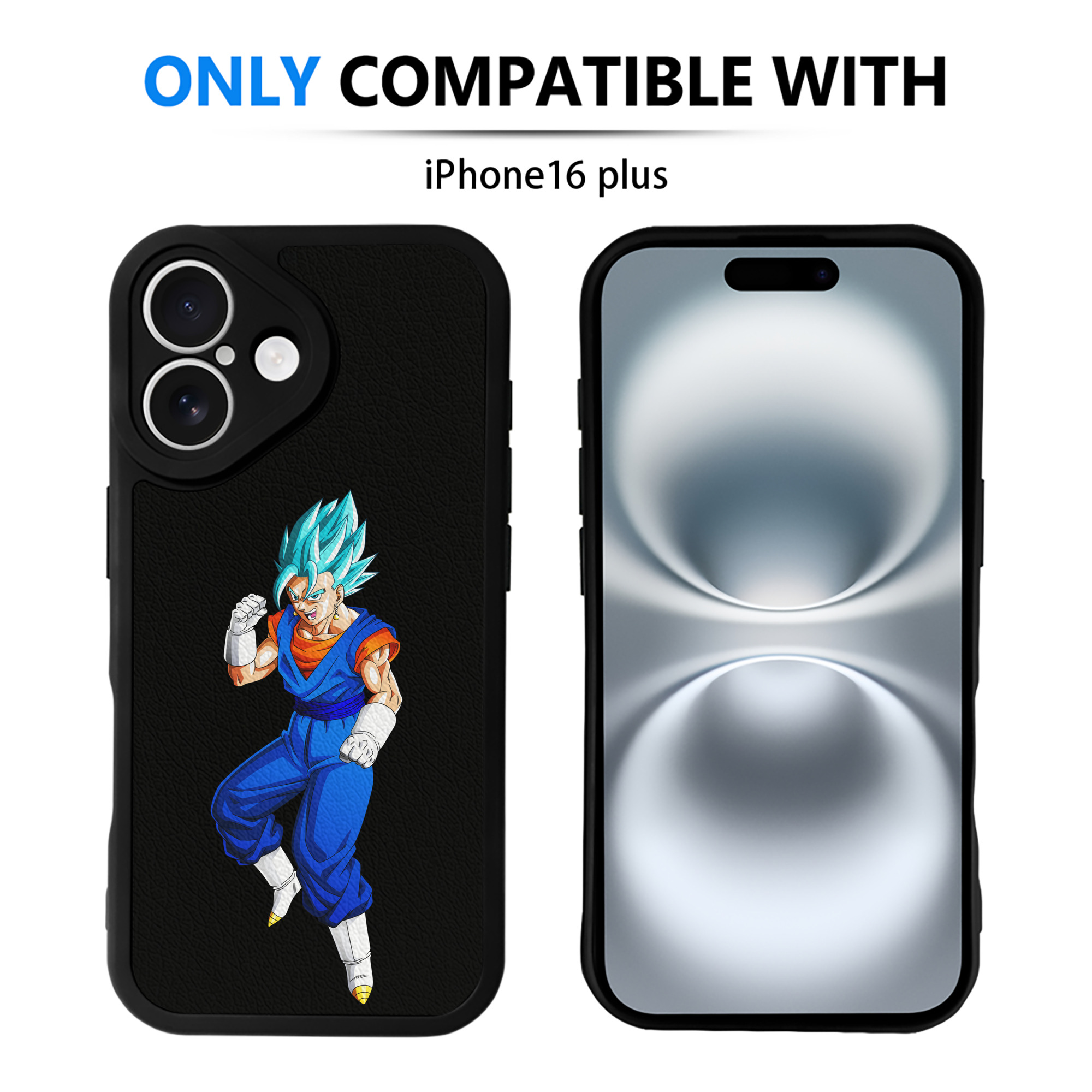 （画像用） ドラゴンボール ベジット DRAGON BALL Vegetto 【iPhone 16シリーズ対応】シリコンスマホケース（レザー調） 材質：シリコン